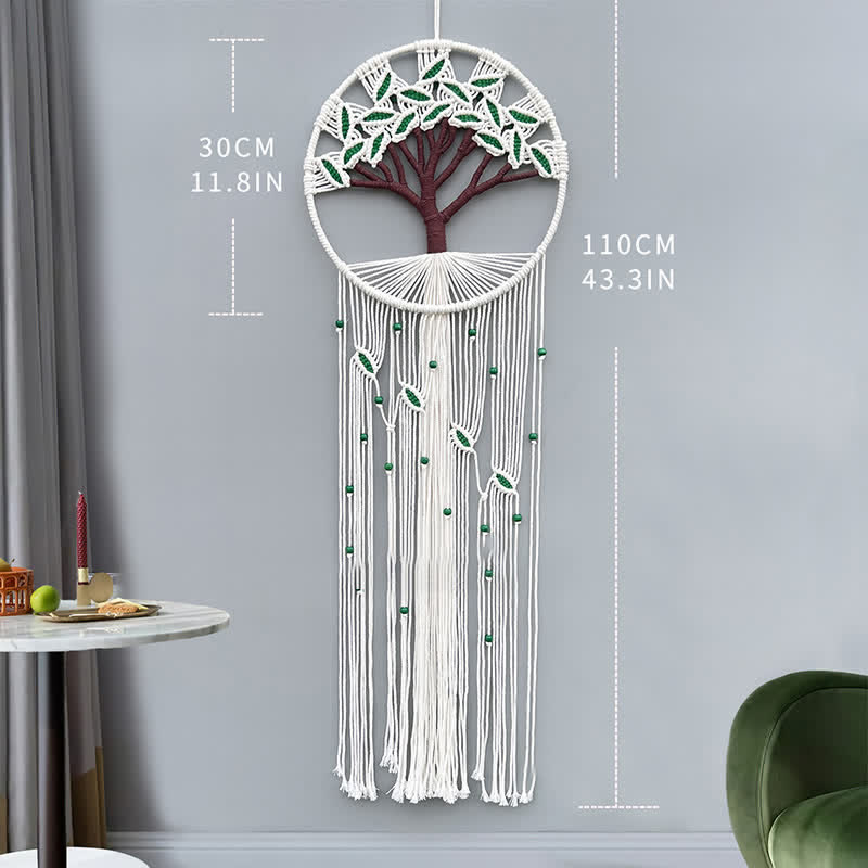 Olivenorma Handwoven Tree Of Life Tapestry Wall Decor - Eye - 30*110cm - image 4