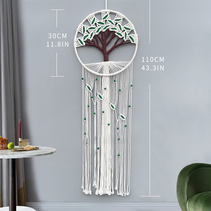 Olivenorma Handwoven Tree Of Life Tapestry Wall Decor - Eye - 30*110cm - image 4