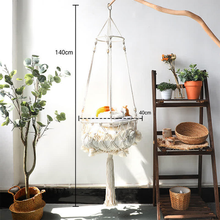 Olivenorma Woven Cat Nest Pet Hammock Wall Decor - Pet Hanging Basket #1 (20-30 pounds) - image 4
