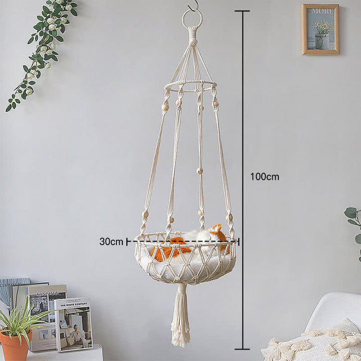 Olivenorma Woven Cat Nest Pet Hammock Wall Decor - Pet Hanging Basket #1 (within 10 pounds) - image 1