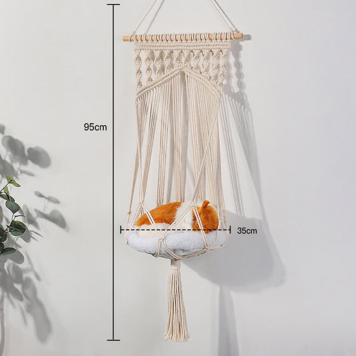 Olivenorma Woven Cat Nest Pet Hammock Wall Decor - Pet Hanging Basket #3 (20-30 pounds) - image 8