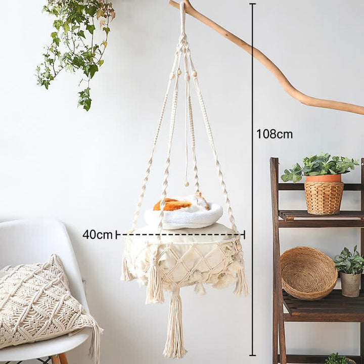 Olivenorma Woven Cat Nest Pet Hammock Wall Decor - Pet Hanging Basket #5 (20-30 pounds) - image 12