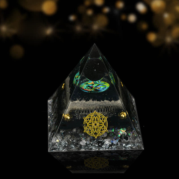 Olivenorma Natural Crystal Ornaments Functional Healing Orgone Pyramid - Smoothly - image 4