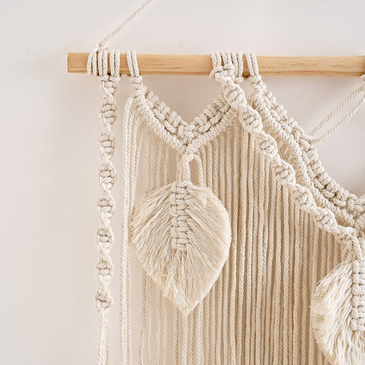 Olivenorma Boho Woven Tapestry Wood Shelf Wall Decor - image 7