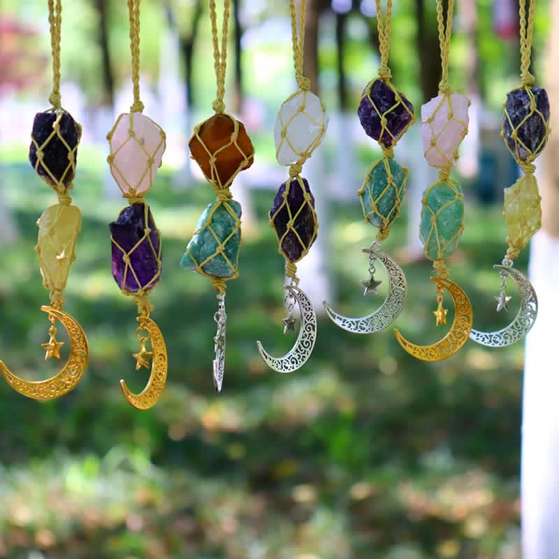 Olivenorma Handwoven Raw Crystal Ornament Crystal Pouch - image 23