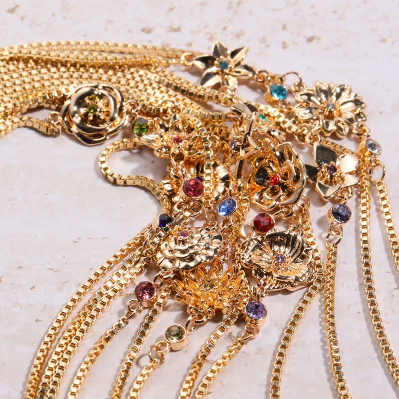 Olivenorma Gold Plated Copper Birth Flower Zircon Bracelet - image 18