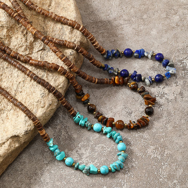 Olivenorma Picture Jasper Natural Stone Beads Men Necklace - image 9