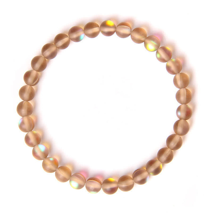 Olivenorma 6mm Multicolor Mermaid Glass Bead Bracelet - Coffee - image 15