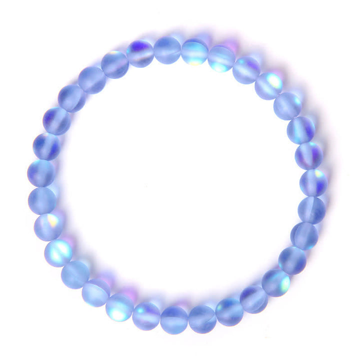 Olivenorma 6mm Multicolor Mermaid Glass Bead Bracelet - Dark Blue - image 16