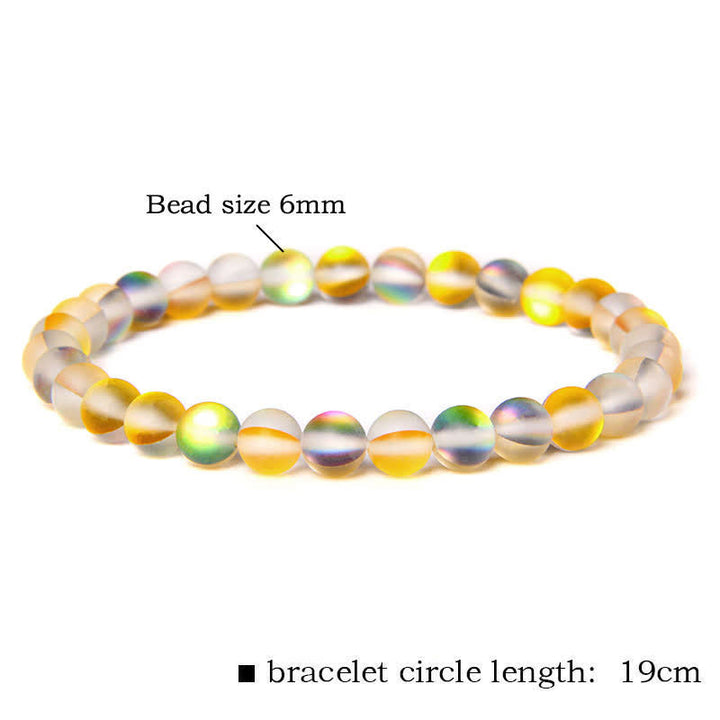 Olivenorma 6mm Multicolor Mermaid Glass Bead Bracelet - image 20