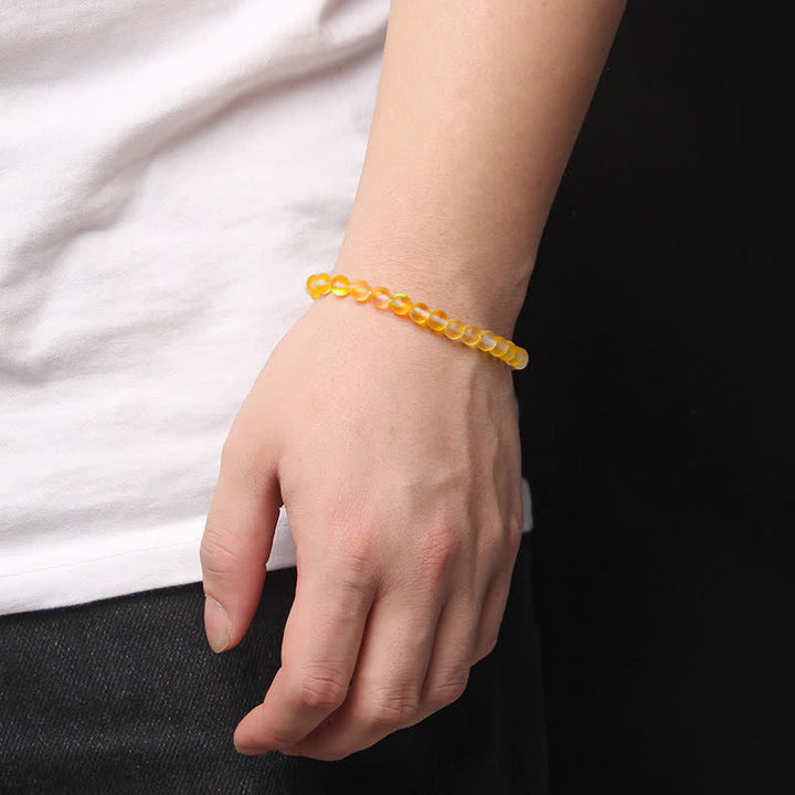 Olivenorma 6mm Multicolor Mermaid Glass Bead Bracelet - image 2