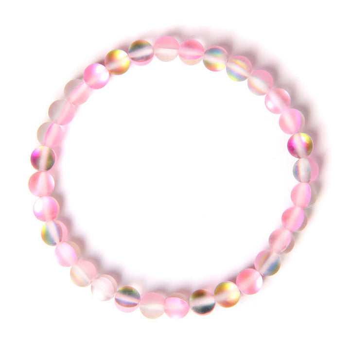 Olivenorma 6mm Multicolor Mermaid Glass Bead Bracelet - Pastel - image 18