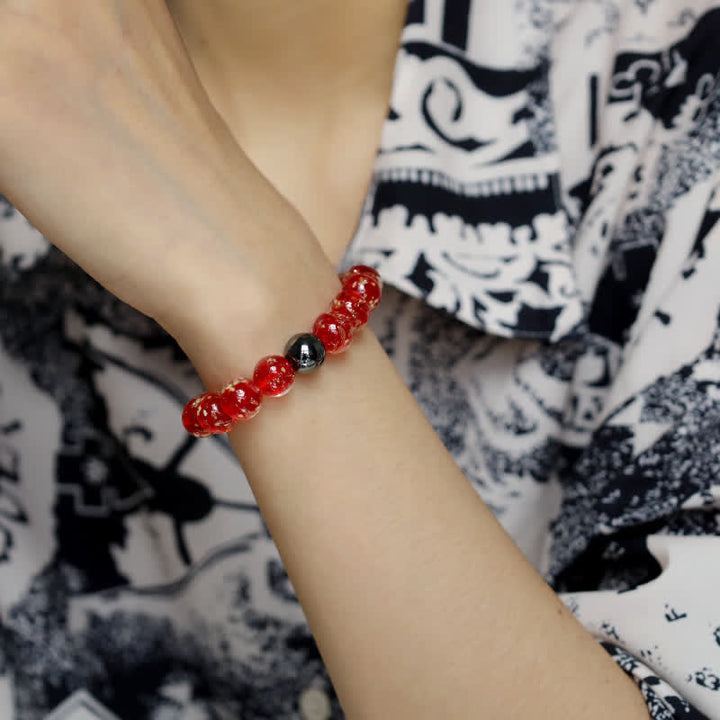 Olivenorma "Starry Sky" Luminous Mermaid Glass Bead Bracelet - image 23