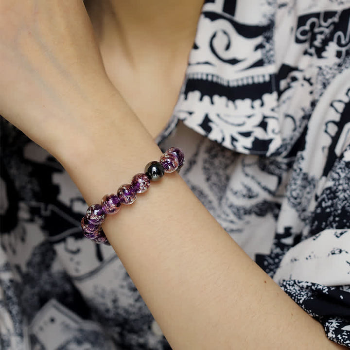 Olivenorma "Starry Sky" Luminous Mermaid Glass Bead Bracelet - image 18