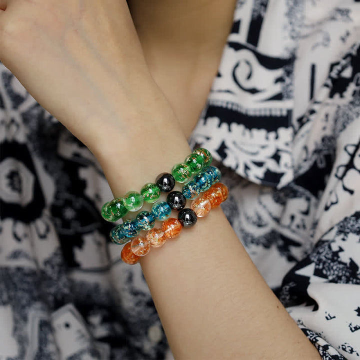 Olivenorma "Starry Sky" Luminous Mermaid Glass Bead Bracelet - image 29