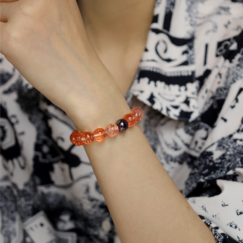 Olivenorma "Starry Sky" Luminous Mermaid Glass Bead Bracelet - image 13