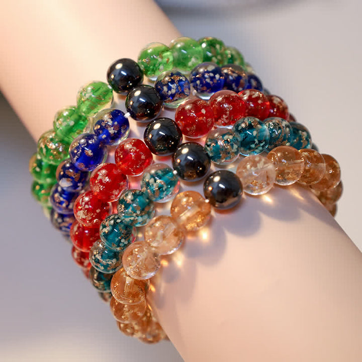 Olivenorma "Starry Sky" Luminous Mermaid Glass Bead Bracelet - image 27