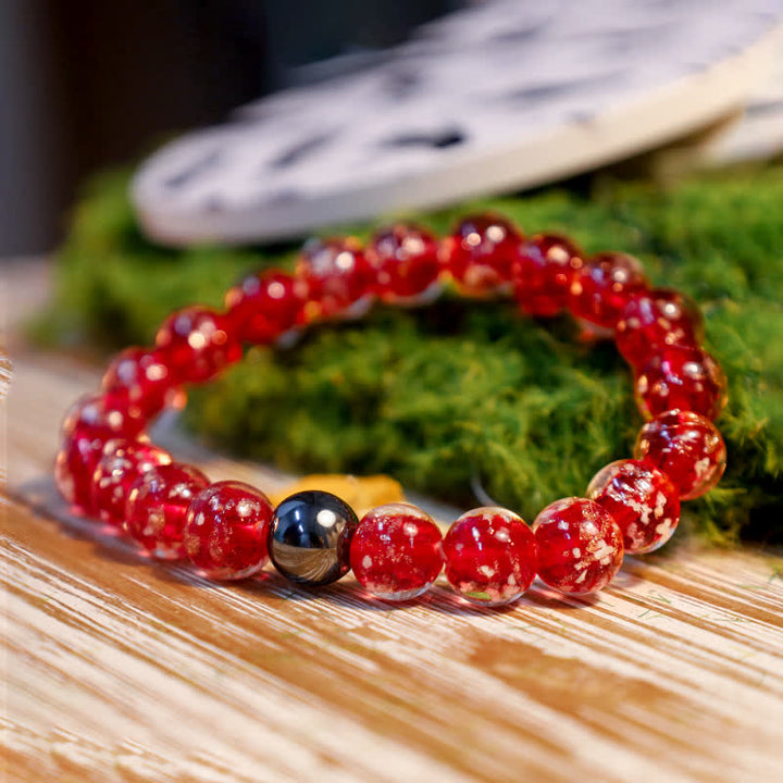 Olivenorma "Starry Sky" Luminous Mermaid Glass Bead Bracelet - image 25