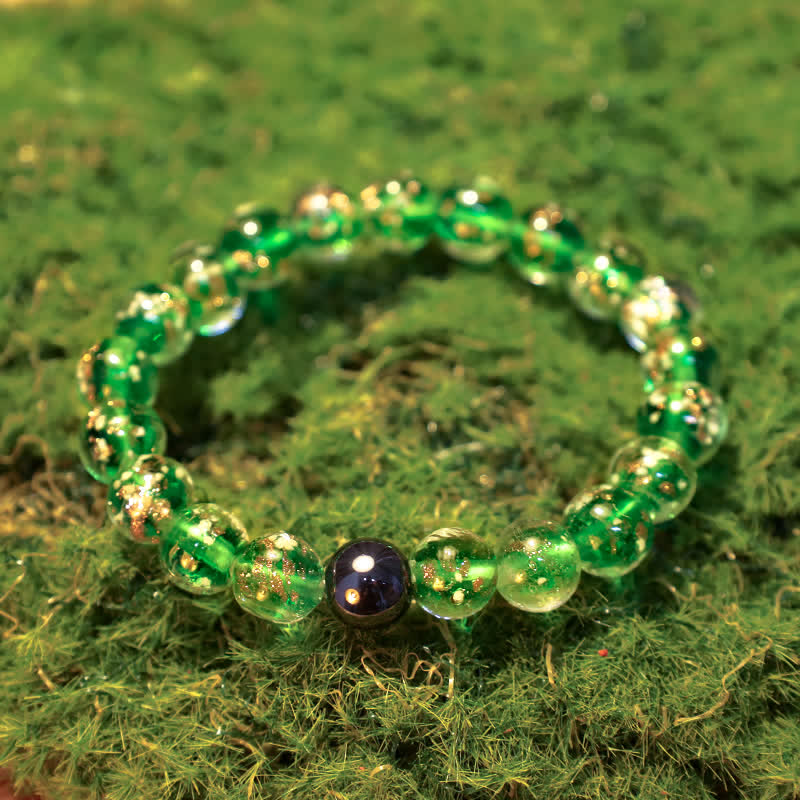 Olivenorma "Starry Sky" Luminous Mermaid Glass Bead Bracelet - image 11
