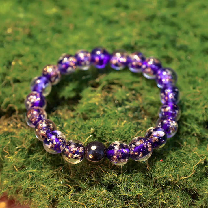 Olivenorma "Starry Sky" Luminous Mermaid Glass Bead Bracelet - image 20