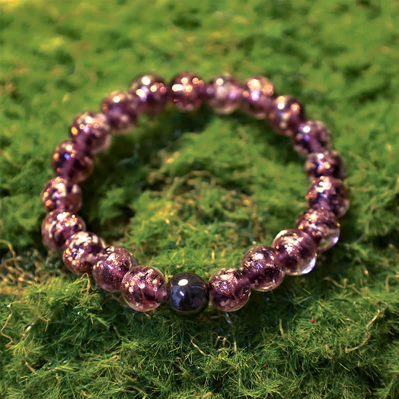 Olivenorma "Starry Sky" Luminous Mermaid Glass Bead Bracelet - image 21