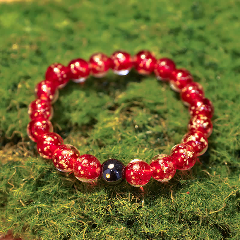 Olivenorma "Starry Sky" Luminous Mermaid Glass Bead Bracelet - image 26