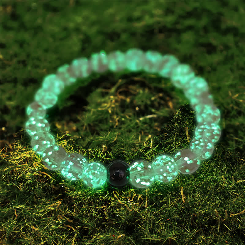 Olivenorma "Starry Sky" Luminous Mermaid Glass Bead Bracelet - image 14