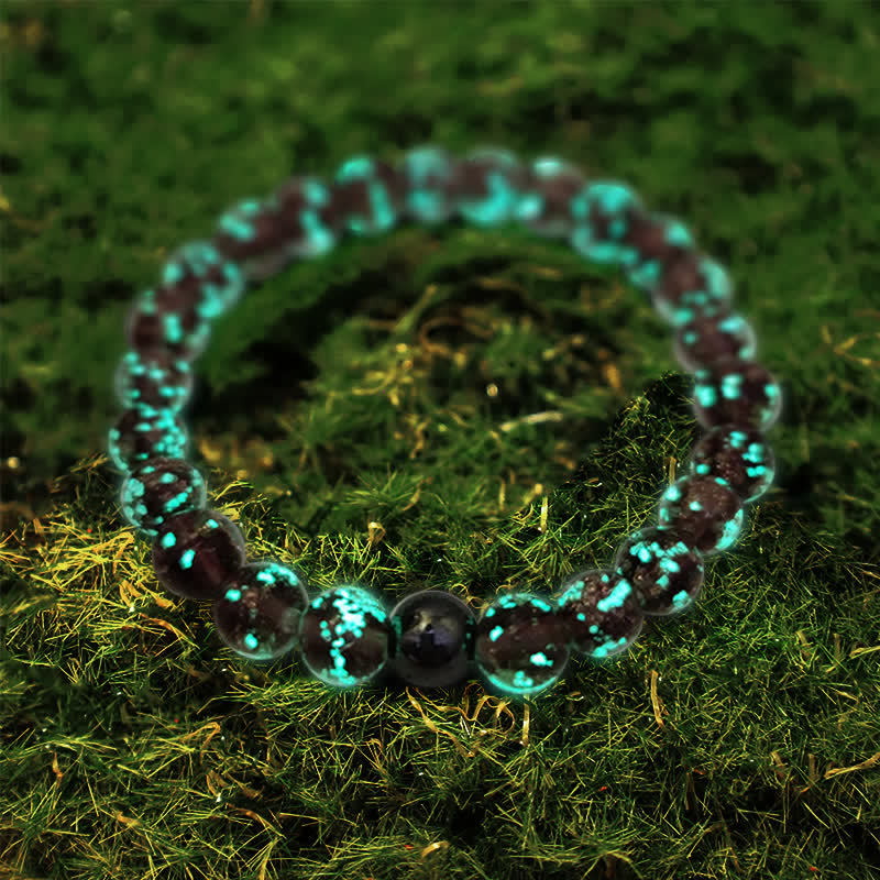 Olivenorma "Starry Sky" Luminous Mermaid Glass Bead Bracelet - image 19