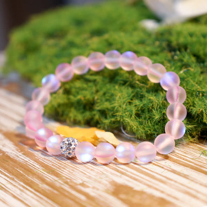 Olivenorma 6/8mm Multicolor Mermaid Glass Bead Bracelet - image 7