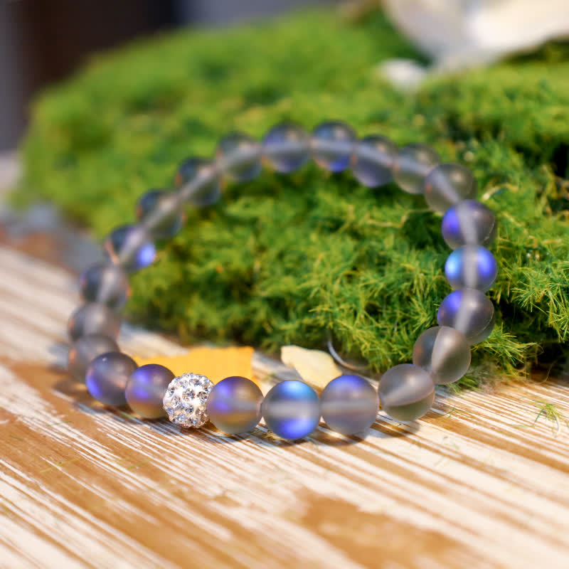 Olivenorma 6/8mm Multicolor Mermaid Glass Bead Bracelet - image 15