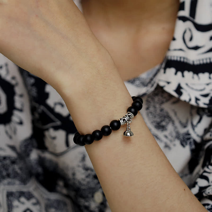 Olivenorma 8mm Blue Malachite Black Onyx Beaded Bracelet - image 2