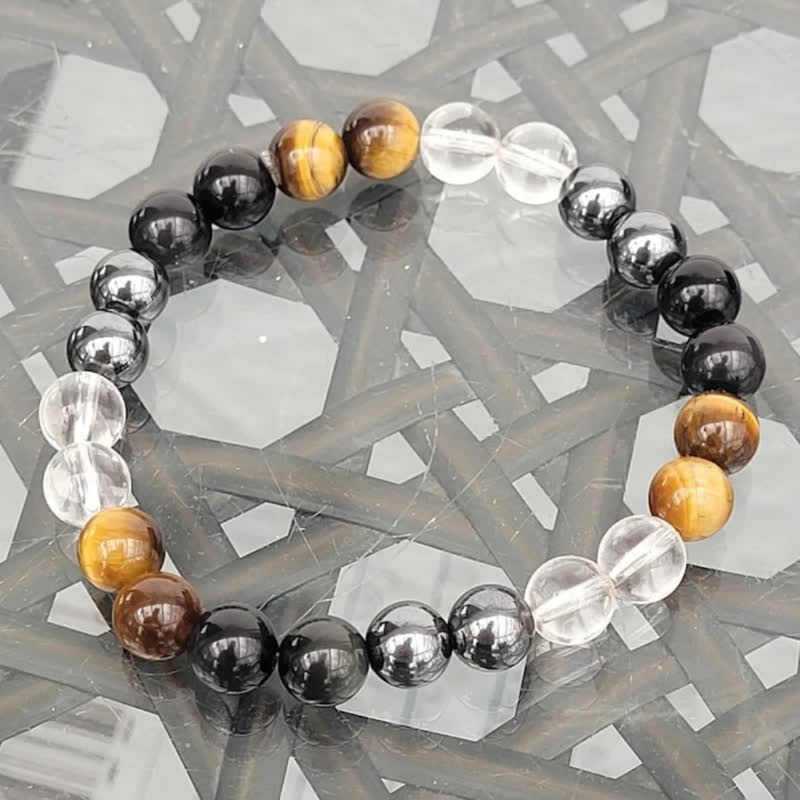 Olivenorma Natural Stone Beads Quadruple Protection Bracelet - image 2