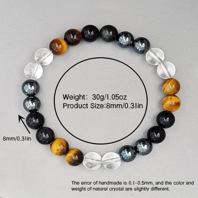 Olivenorma Natural Stone Beads Quadruple Protection Bracelet - image 4