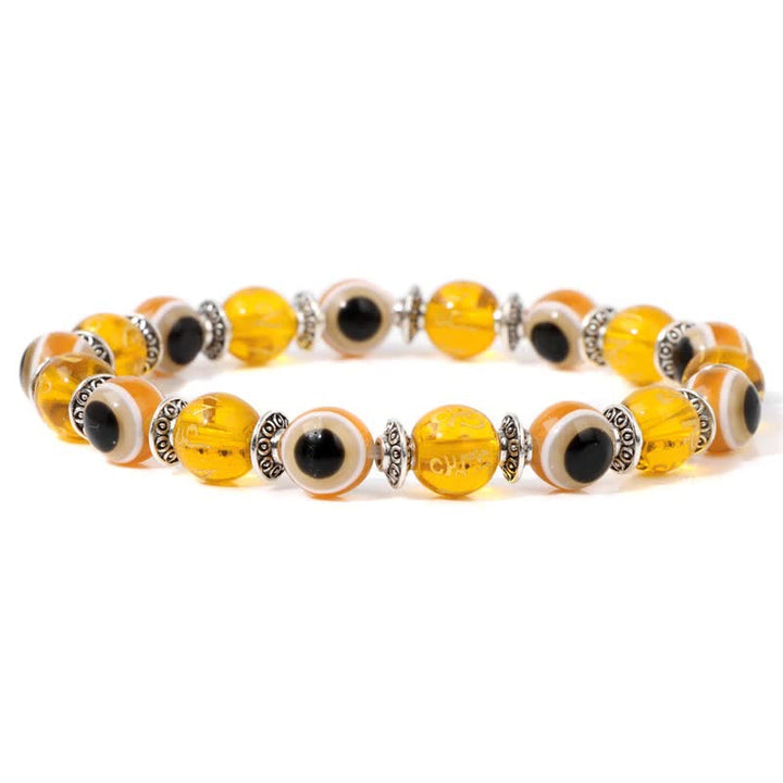 Olivenorma Evil Eye Natural Stone Beads Bracelet - Citrine - image 20