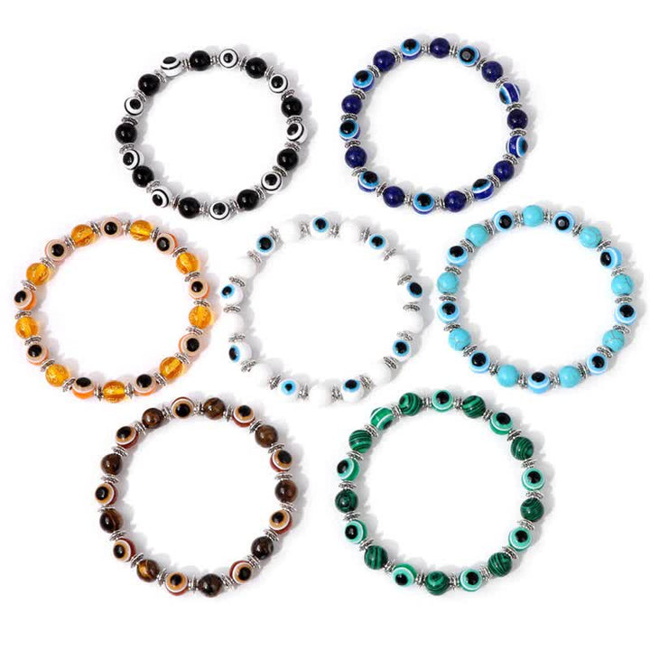 Olivenorma Evil Eye Natural Stone Beads Bracelet - image 0