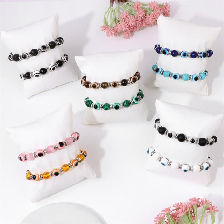 Olivenorma Evil Eye Natural Stone Beads Bracelet - image 24