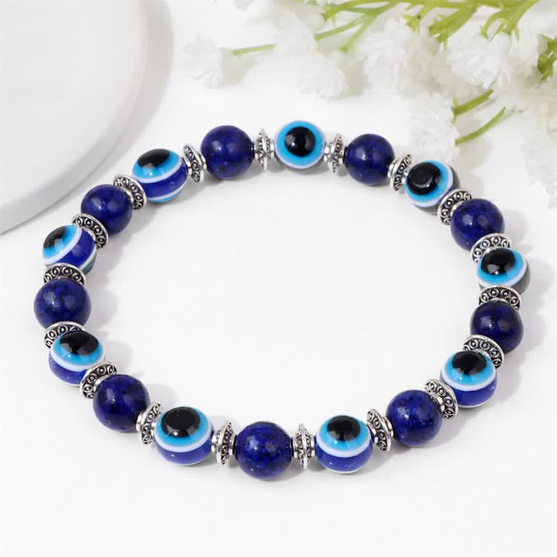 Olivenorma Evil Eye Natural Stone Beads Bracelet - image 8