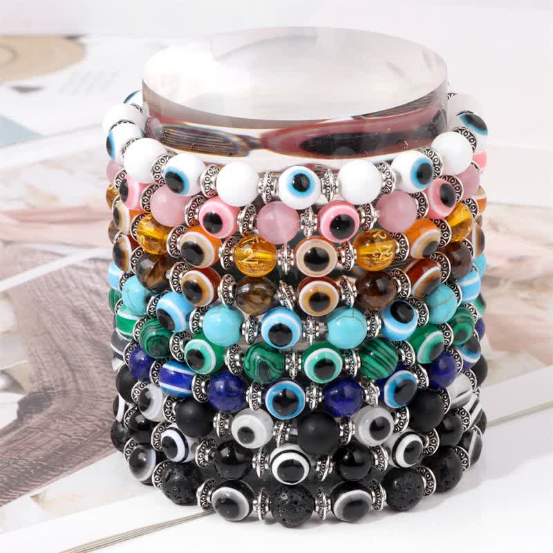 Olivenorma Evil Eye Natural Stone Beads Bracelet - image 26