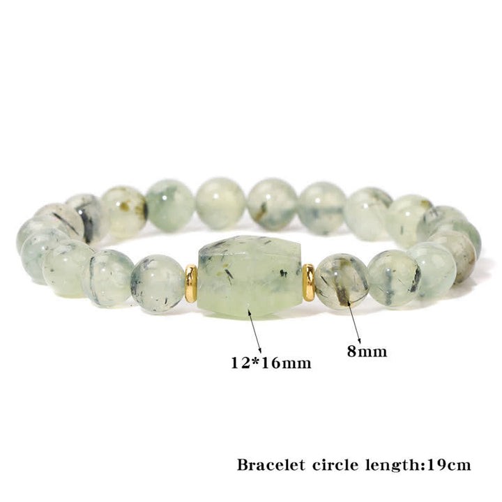 Olivenorma Natural Stone Beaded Square Faceted Pendant Bracelet - image 18