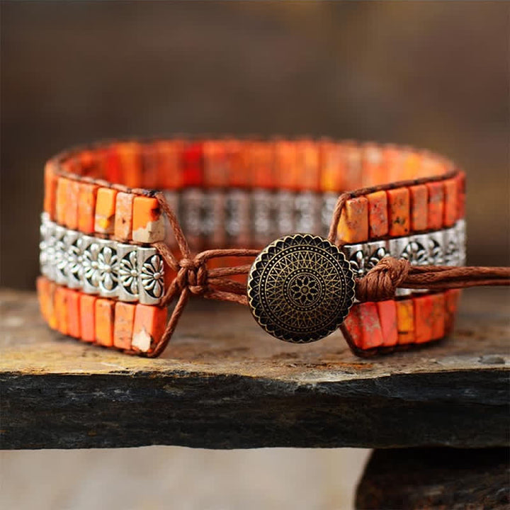Olivenorma Emperor Stone Boho Adjustable Wrap Bracelet - image 12