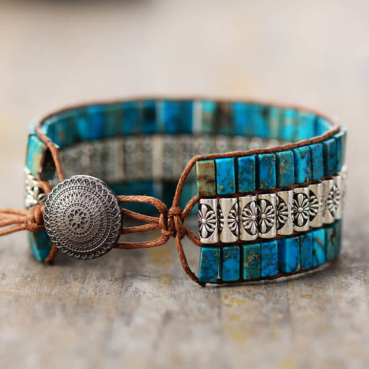 Olivenorma Emperor Stone Boho Adjustable Wrap Bracelet - image 3