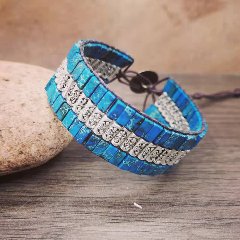 Olivenorma Emperor Stone Boho Adjustable Wrap Bracelet - image 4