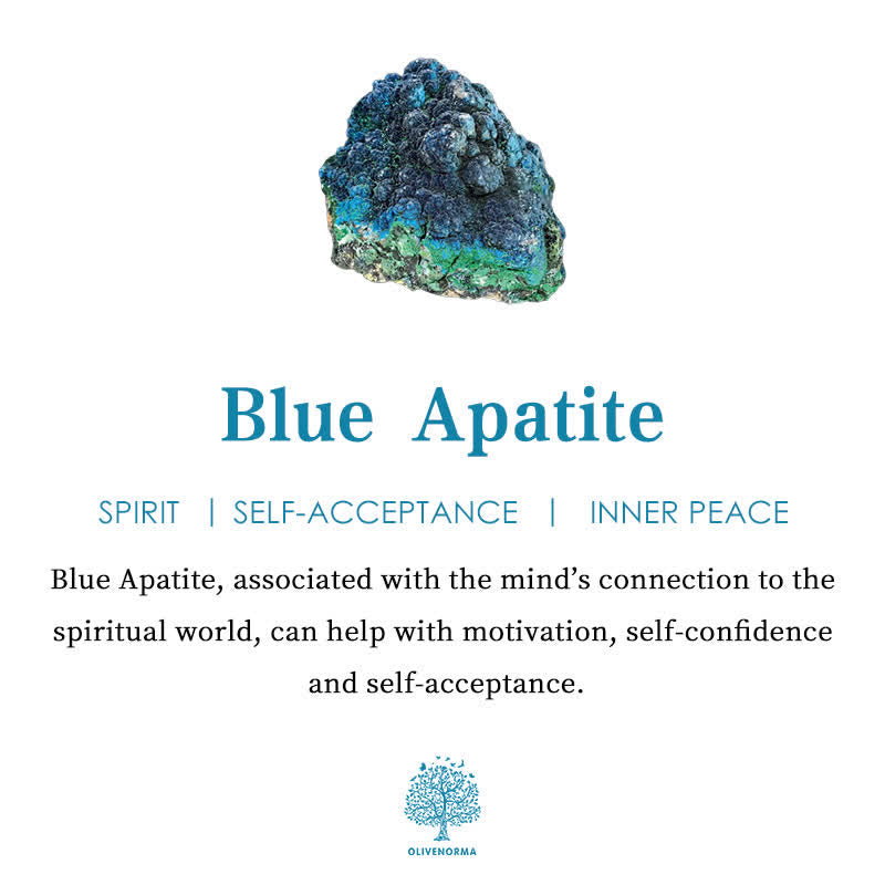 Olivenorma Heart Opal Blue Apatite Emperor Stone Wrap Bracelet - image 5