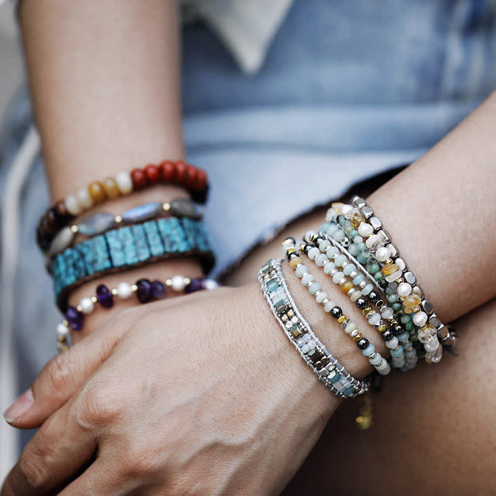 Olivenorma Natural Stone Chakra Beads Women Men Bracelet - image 1