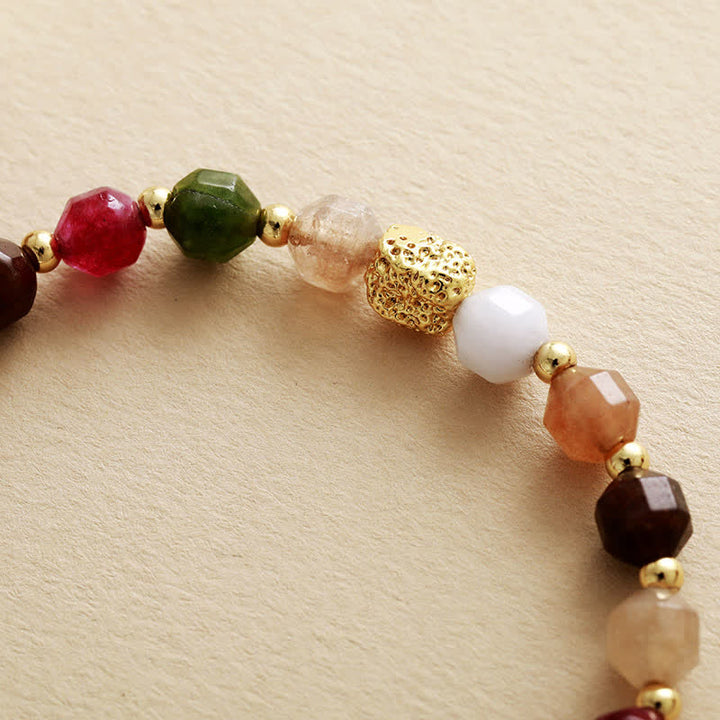 Olivenorma Tourmaline Handmade Beads Elastic Rope Adjustable Bracelet - image 3