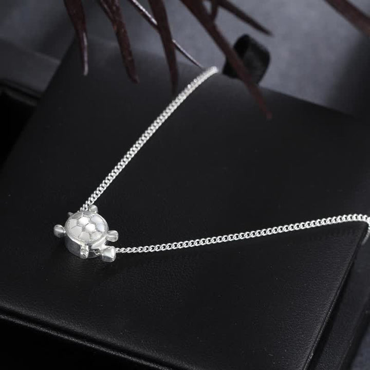 Olivenorma Handmade Silver Color Turtle Alloy Anklet - image 3