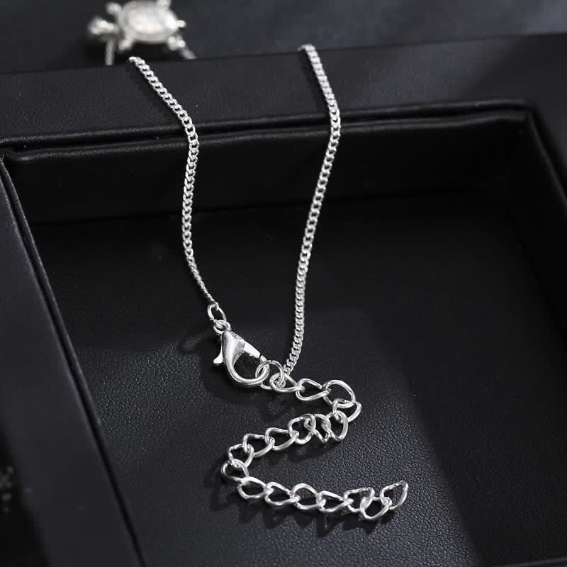 Olivenorma Handmade Silver Color Turtle Alloy Anklet - image 5
