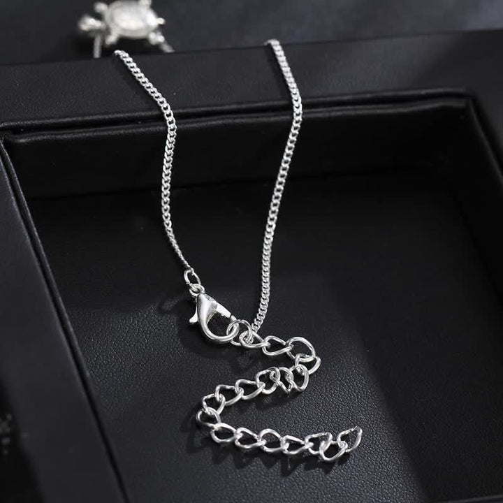 Olivenorma Handmade Silver Color Turtle Alloy Anklet - image 5