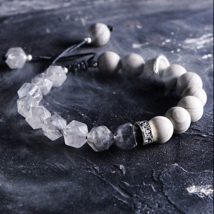 Olivenorma "Gods" Natural Crystal Beaded Bracelet - image 2