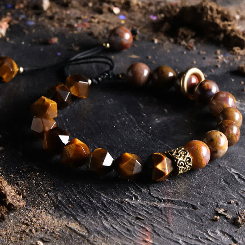 Olivenorma "Gods" Natural Crystal Beaded Bracelet - image 8